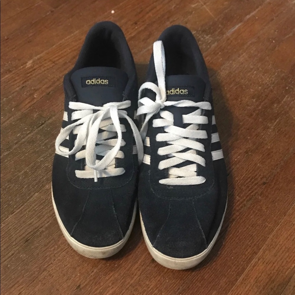 Navy adidas sneakers